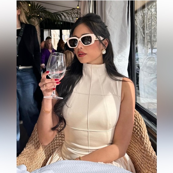 Sierra Darien NWOT sleeveless pleated midi / maxi dress - 2024 drop waist style - Picture 3 of 8